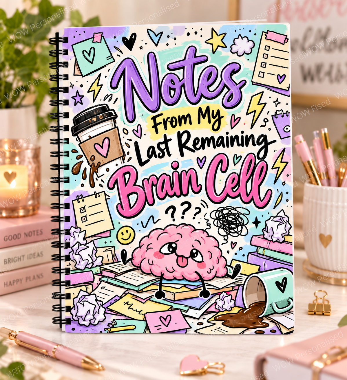Notes From My Last Remaining Brain Cell A4 Notebook | Funny Adult Notebook