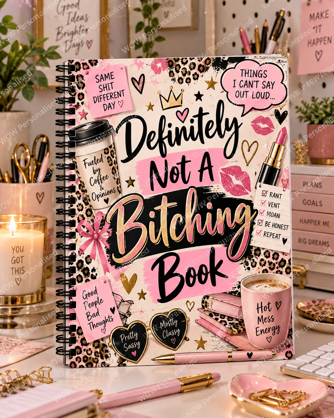 Definitely Not A Bitching Book A4 Notebook | Funny Rude Adult Notebook
