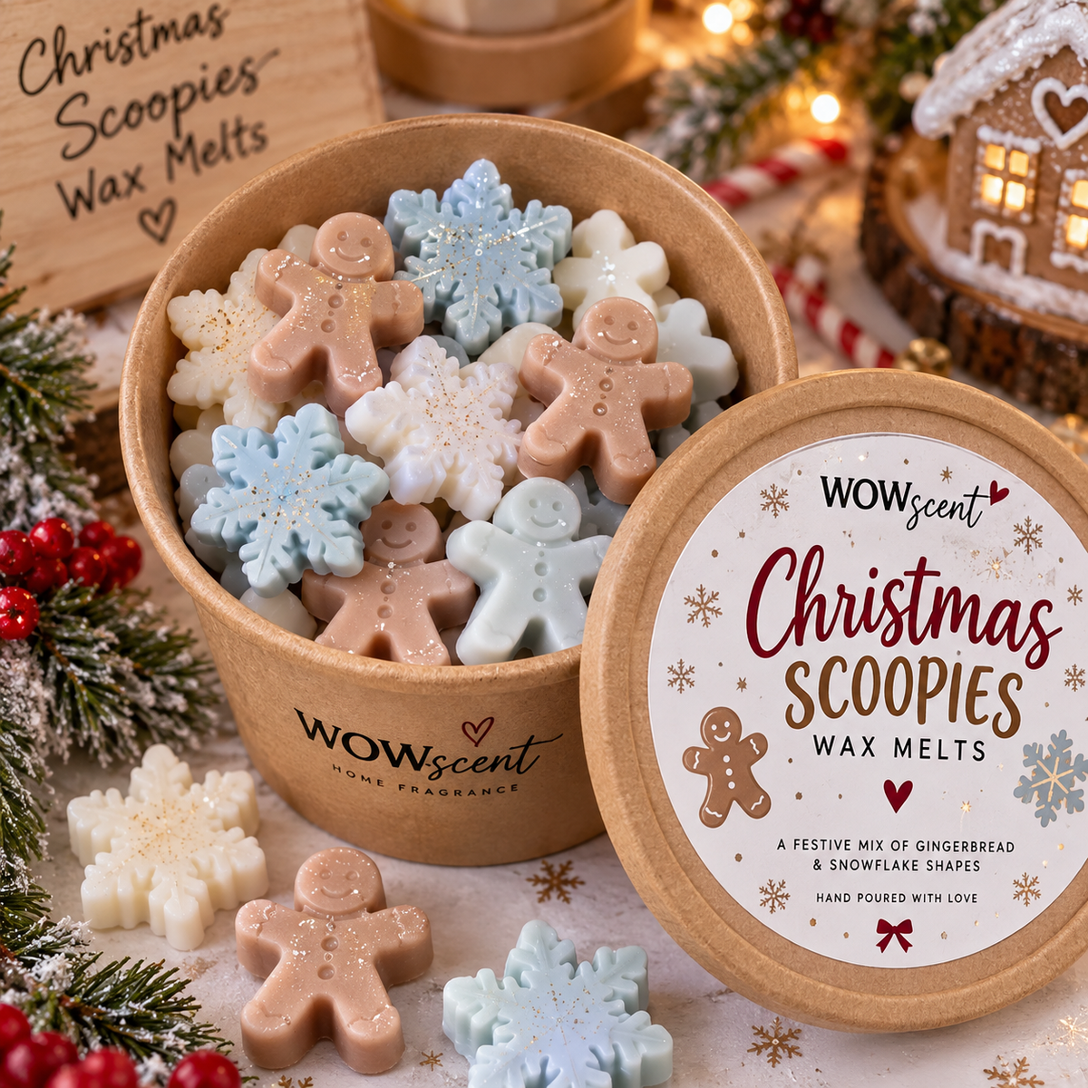 Christmas Wax Melt Scoopies β Festive Scented Wax Melt Shapes | WOWscent
