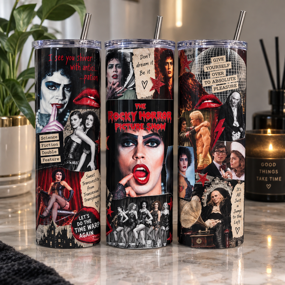 Rocky Horror Picture Show 20oz Tumbler | Tim Curry Tribute Cup