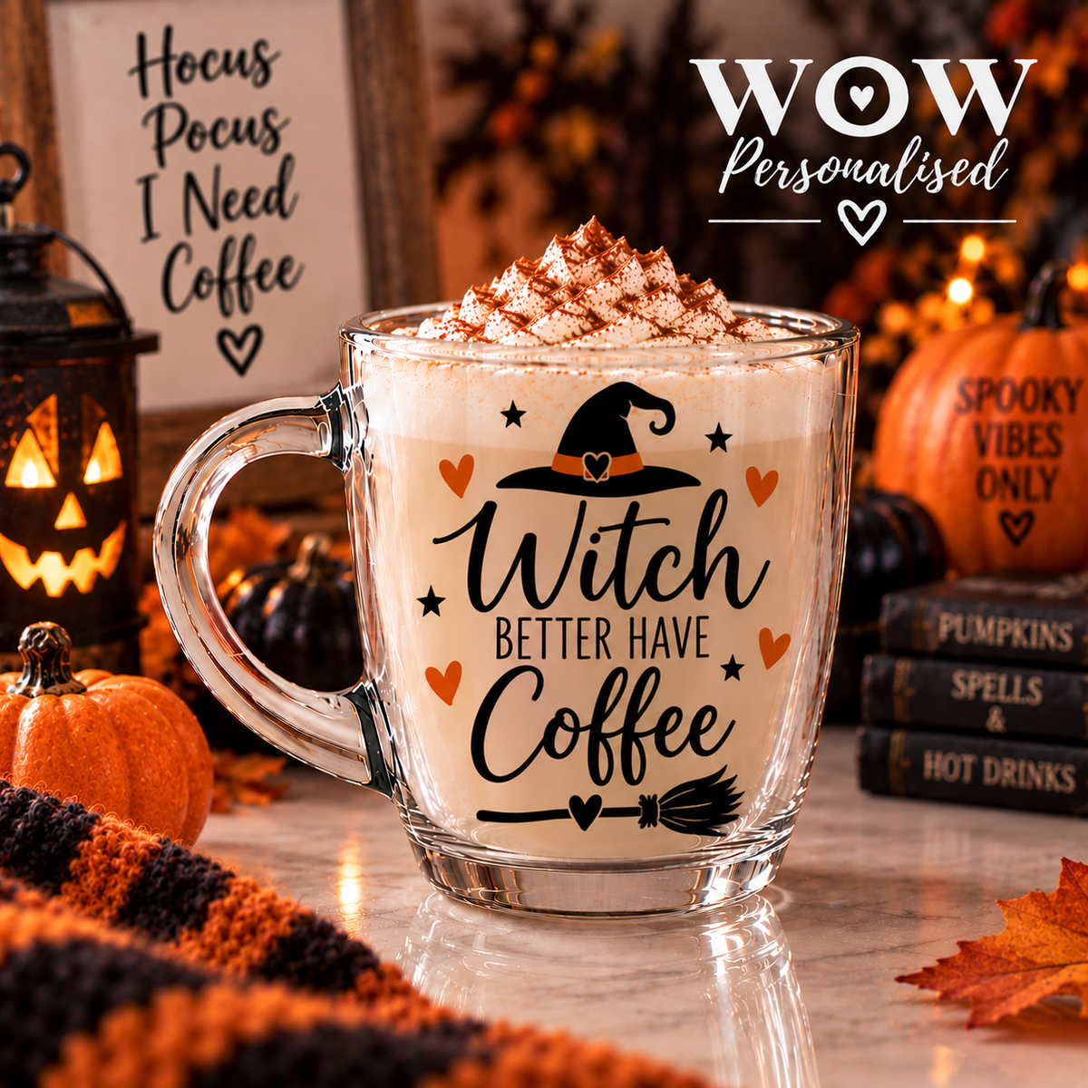 Witch Better Have Coffee Glass Mug | Halloween Coffee Cup