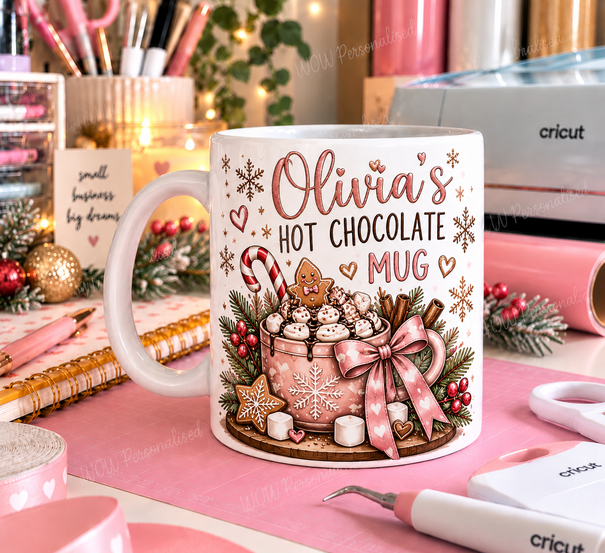 Personalised Hot Chocolate 11oz Mug – Christmas Name Mug