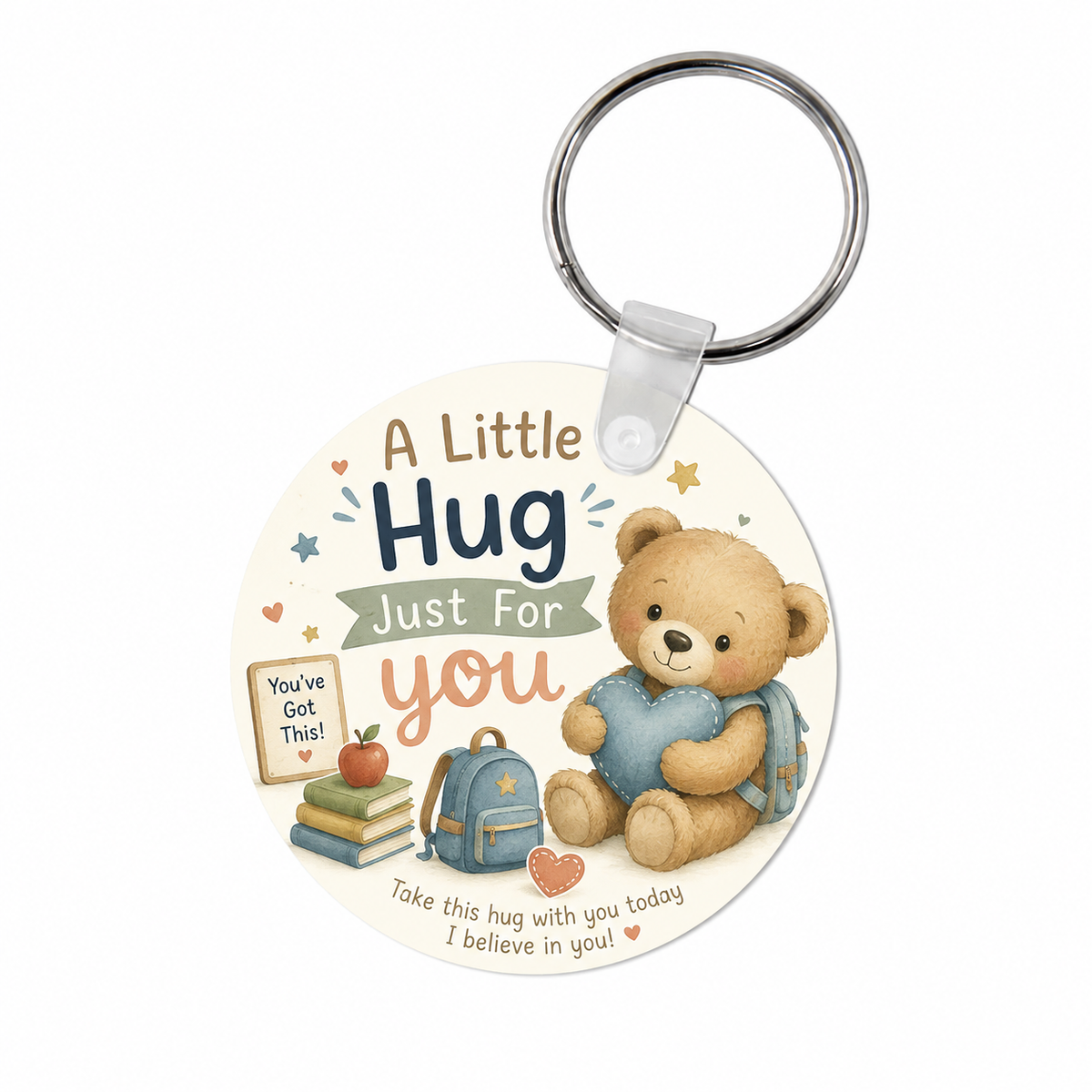 A Little Hug Keyring โ First Day of School Comfort Gift for Kids