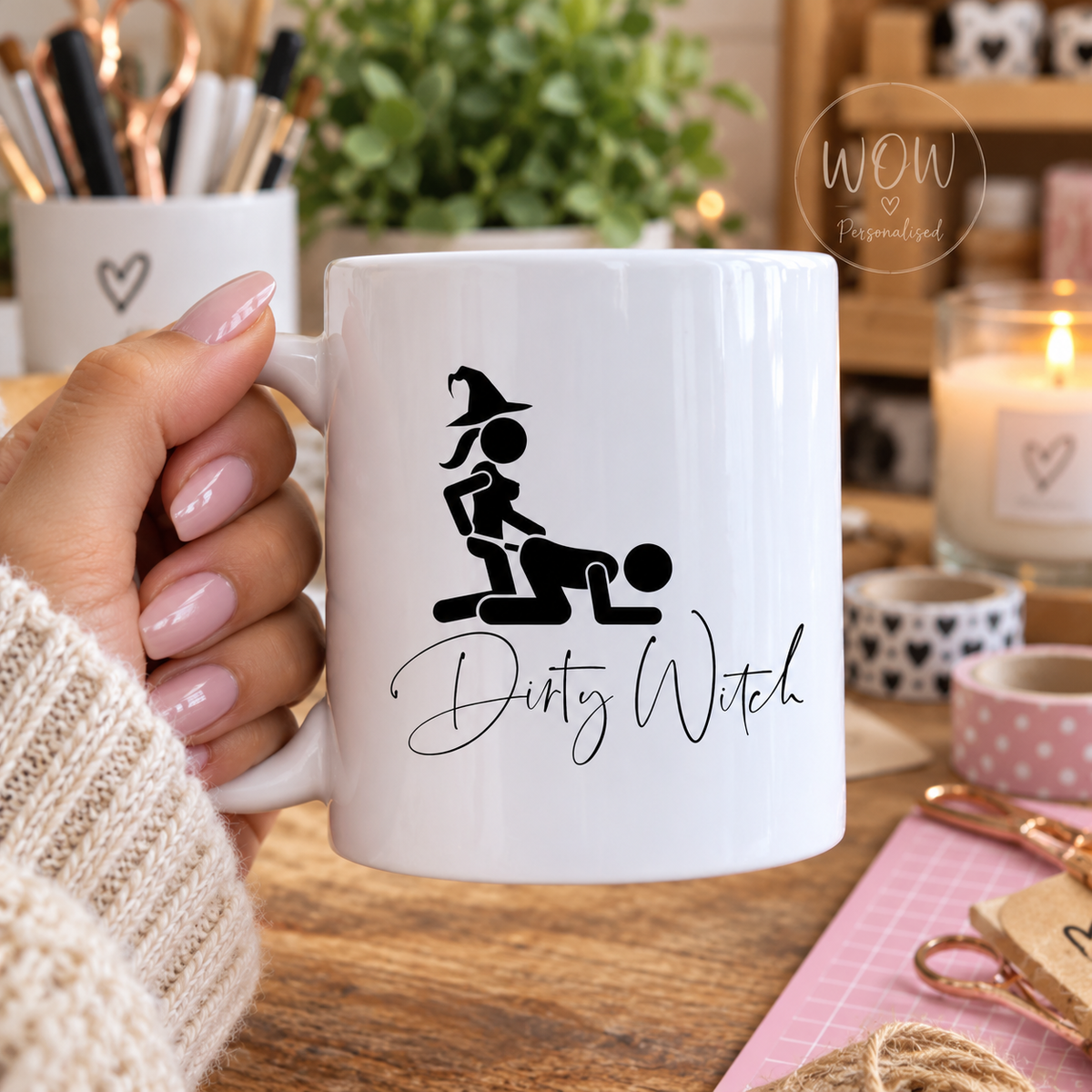 Dirty Witch Mug – Funny Rude Halloween Witch Mug | 11oz Novelty Gift