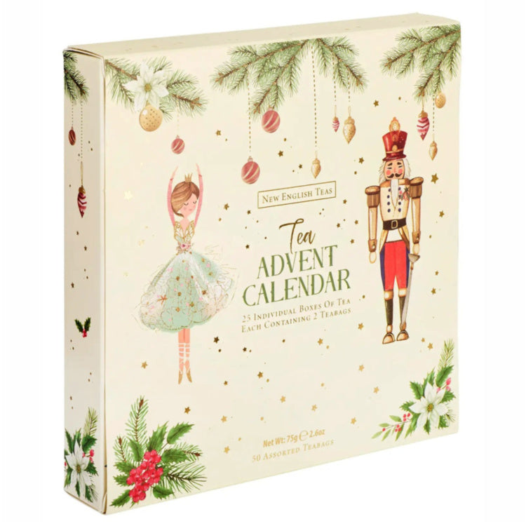 New English Teas The Nutcracker Tea Advent Calendar with 50 Assorted Teabags