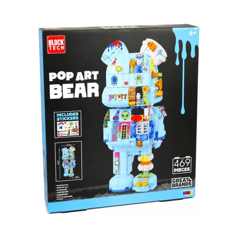 Block Tech Large Pop Art Blue Bear