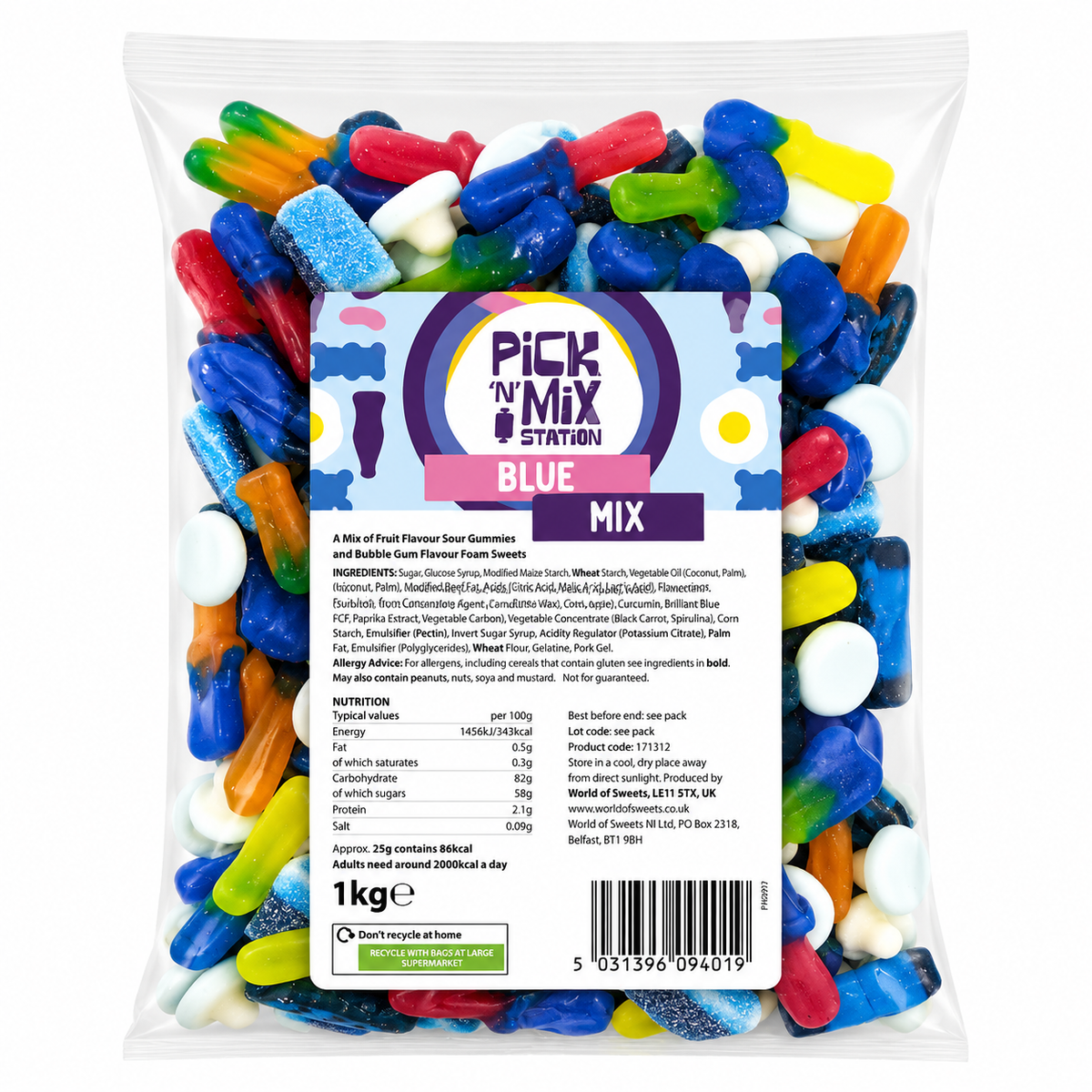 1kg Pick N Mix Sweets Bag