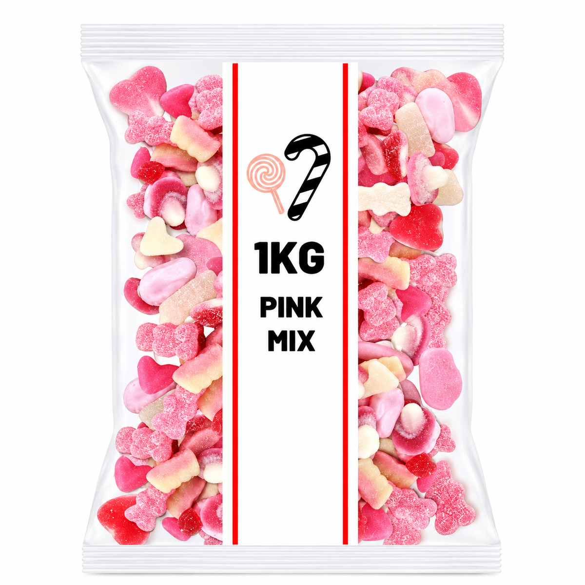 1kg Pink Sweets Mix