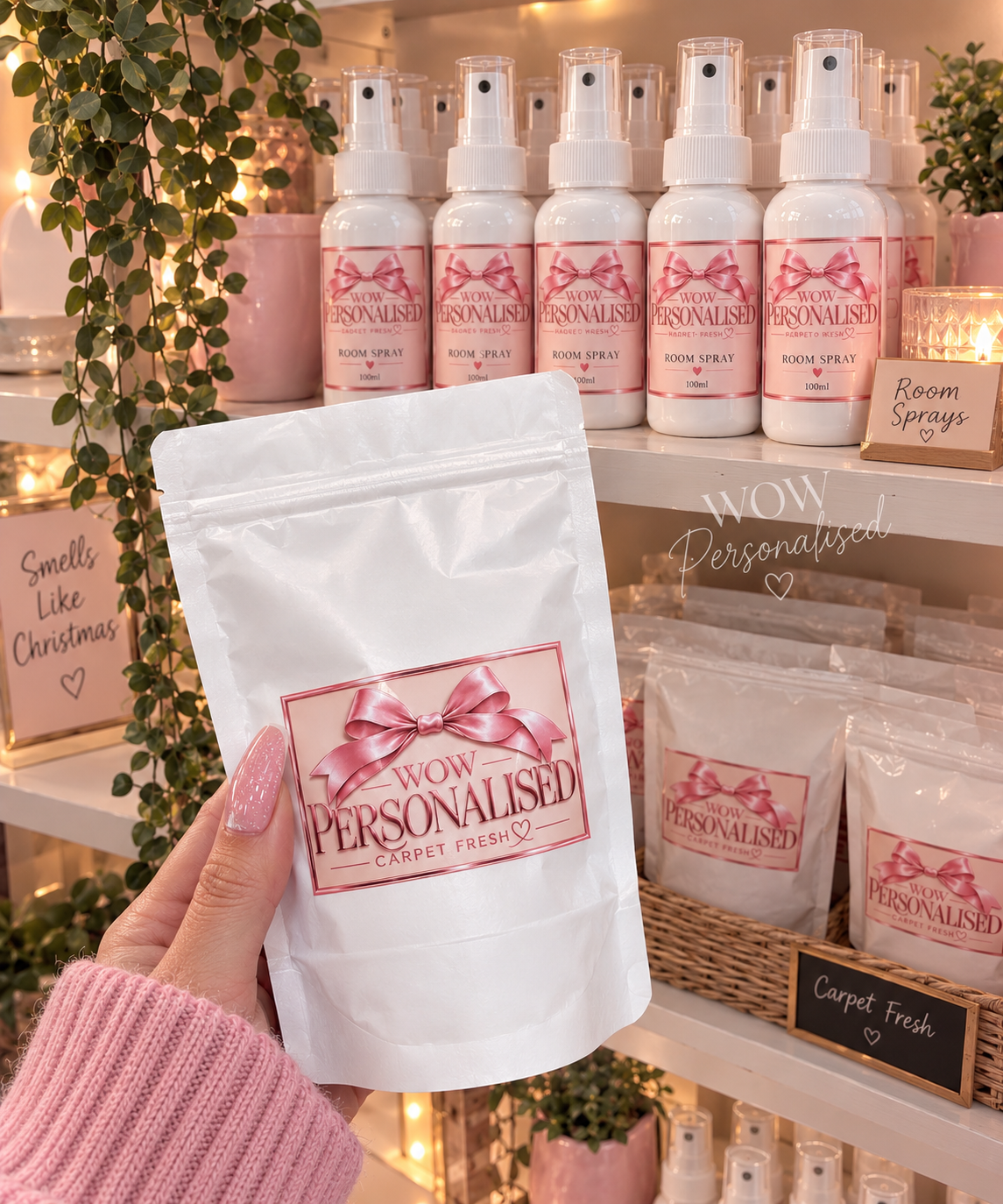 Christmas Carpet Freshener 200g | Festive Scented Carpet Freshening Powder | WOW Personalised