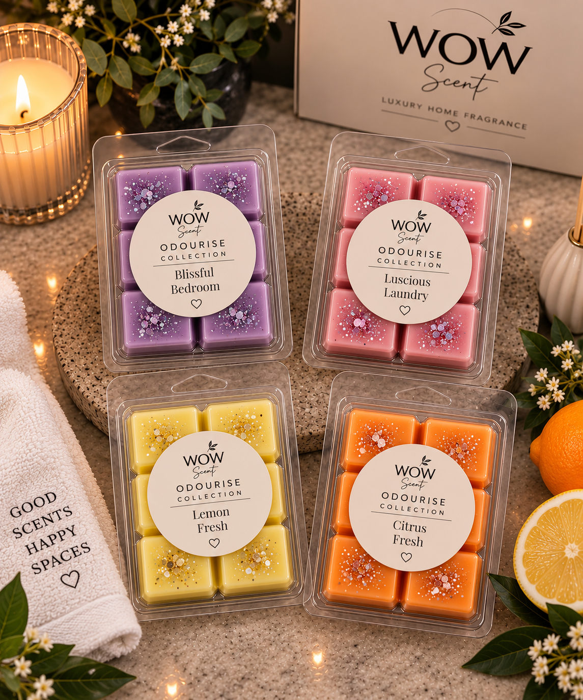 Odourise Wax Melts | Odourising Home Fragrance Collection | WOWscent