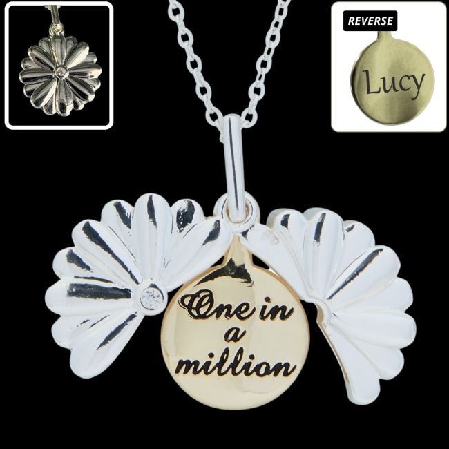 Secret Message Flower Necklace - One in a Million