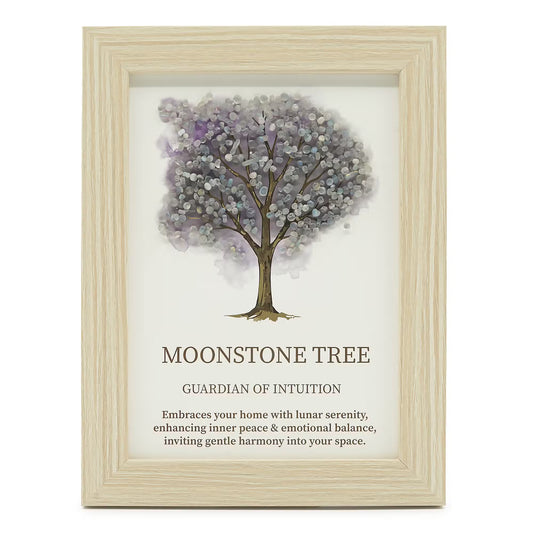 Gemstone Picture - Tree of Life - Moonstone (20x14.7x1cm)