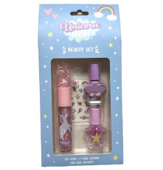 Unicorn Magic Kids Lip Gloss & Nail Cosmetic Beauty Set