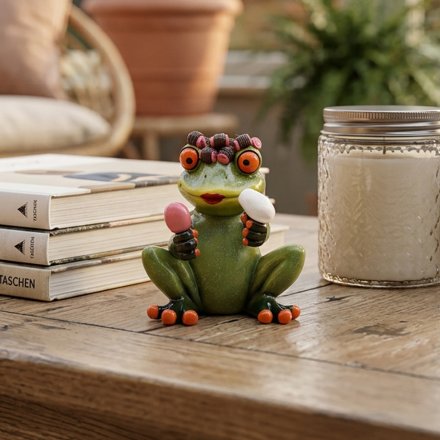 Hairdo Frog Ornament