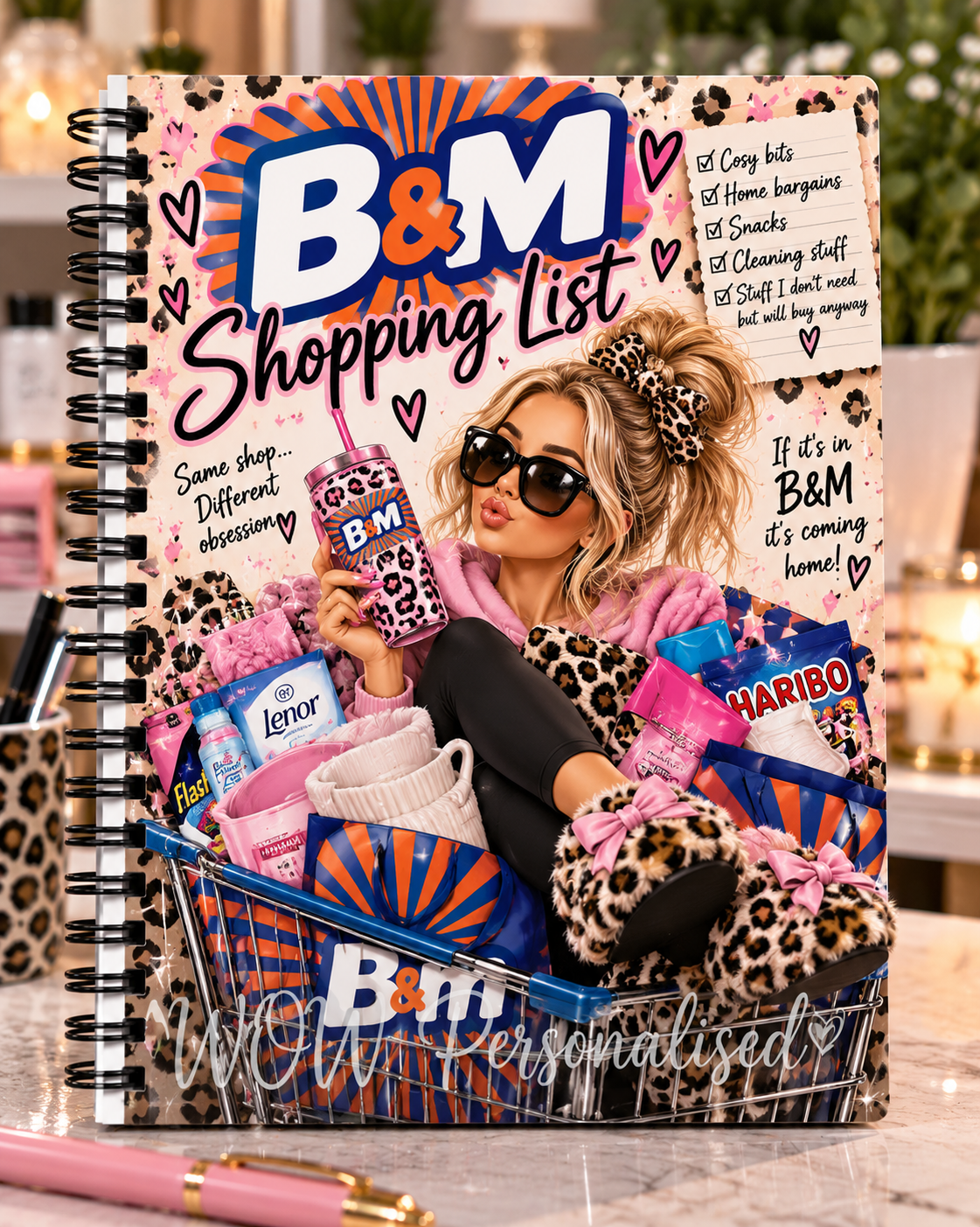 B&M Shopping List A4 Notebook | Funny Shopping Lover Notebook