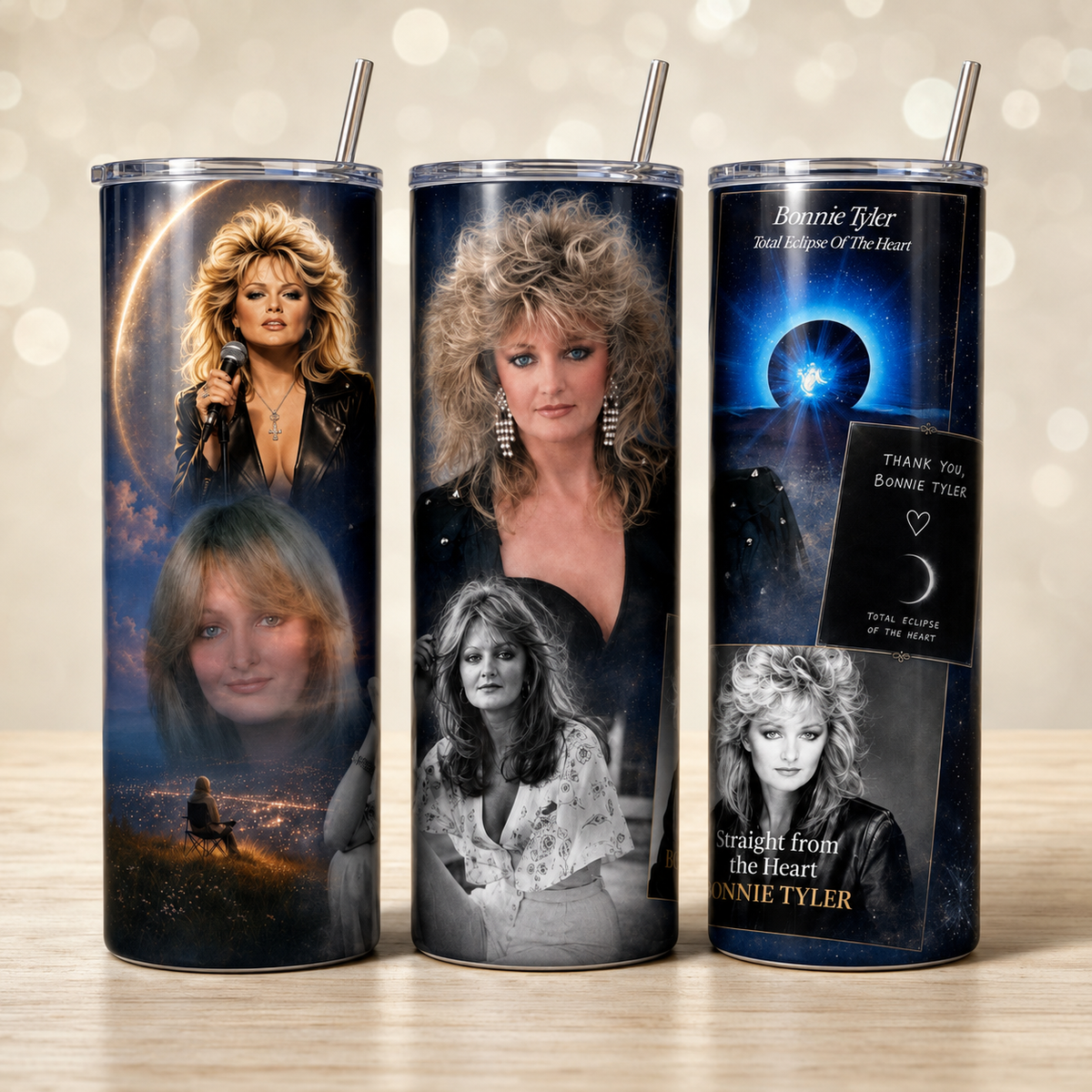Bonnie Tyler Inspired 20oz Tumbler | Total Eclipse Tribute Cup