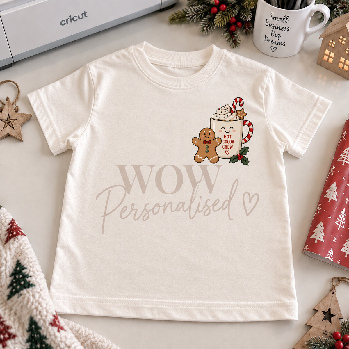 Festive Little Crew Club Kids Christmas T-Shirt | Cute Xmas Top