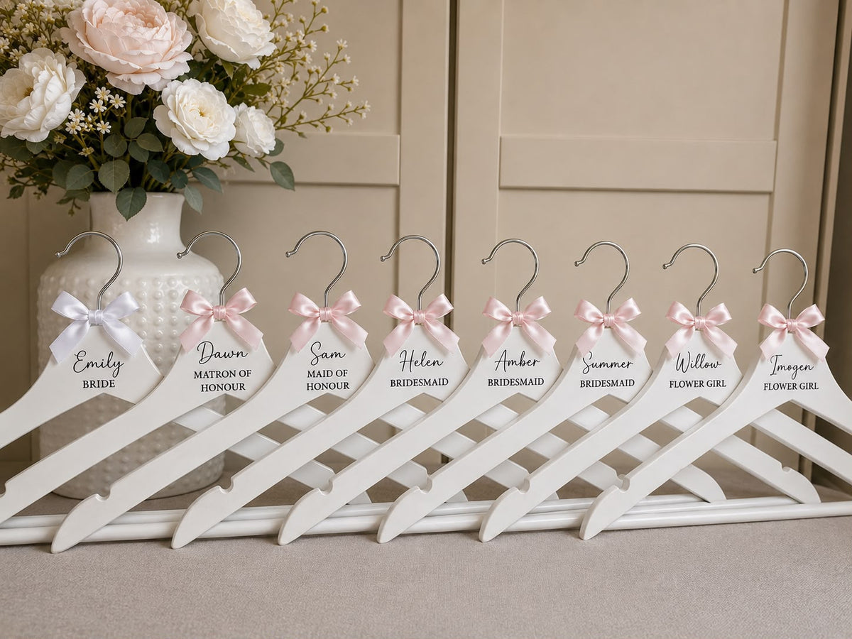 Personalised Wedding Hangers | Bride & Bridesmaid Hangers