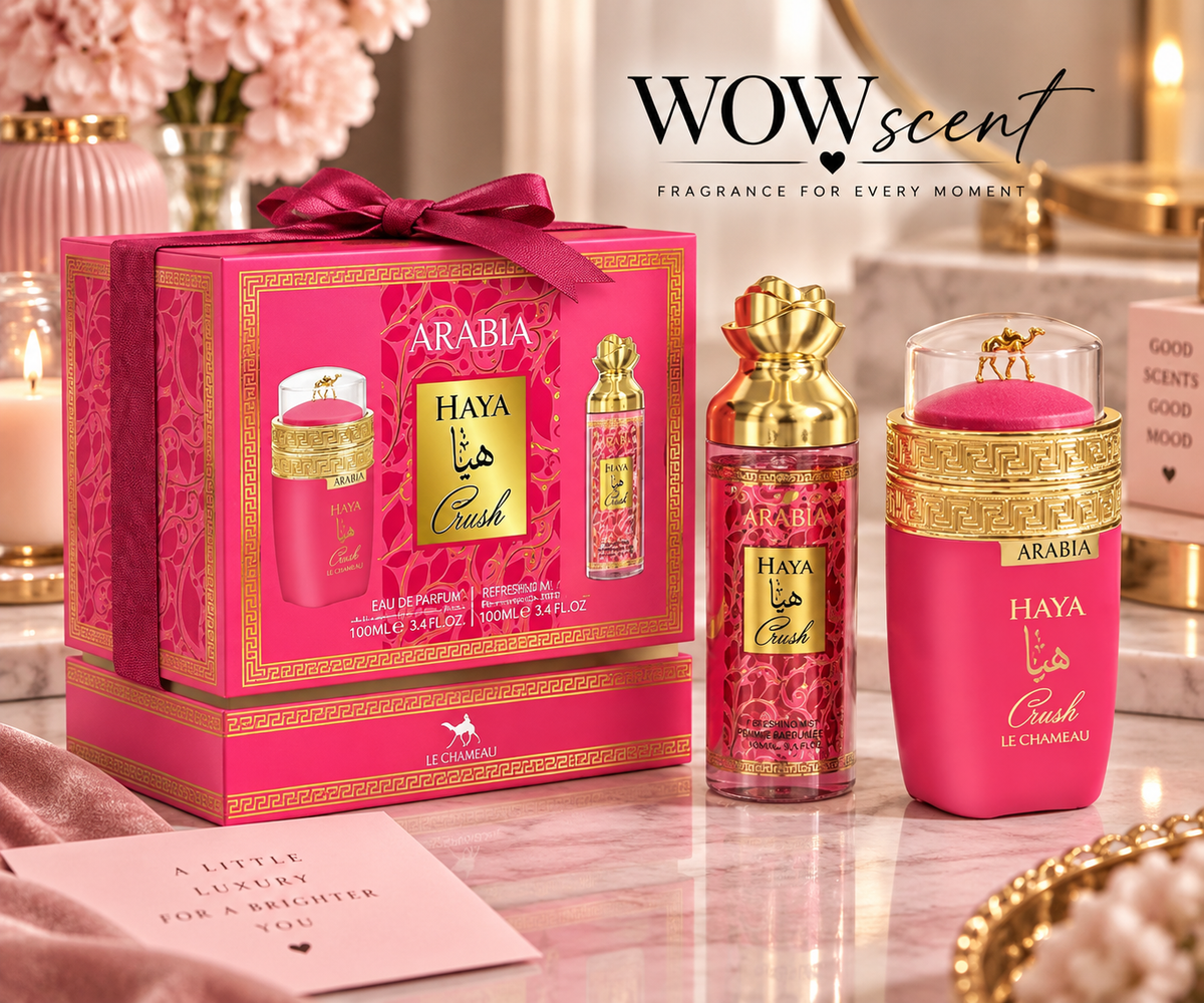 Inspired by Kayali Lovefest Burning Cherry 48 - 2in1 Gift Set Arabia Haya Crush Eau De Parfum Gift Set