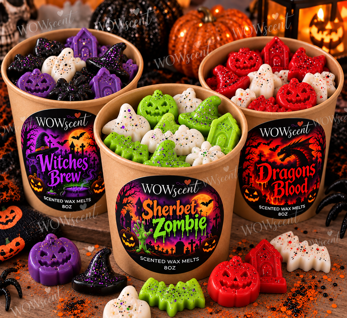 Halloween Scoopy Wax Melts | Spooky Scented Wax Shapes | WOWscent