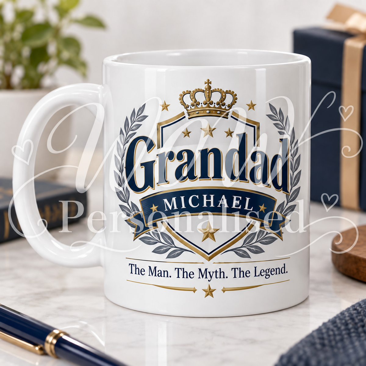 Personalised Grandad Mug – The Man The Myth The Legend | Gift for Grandad