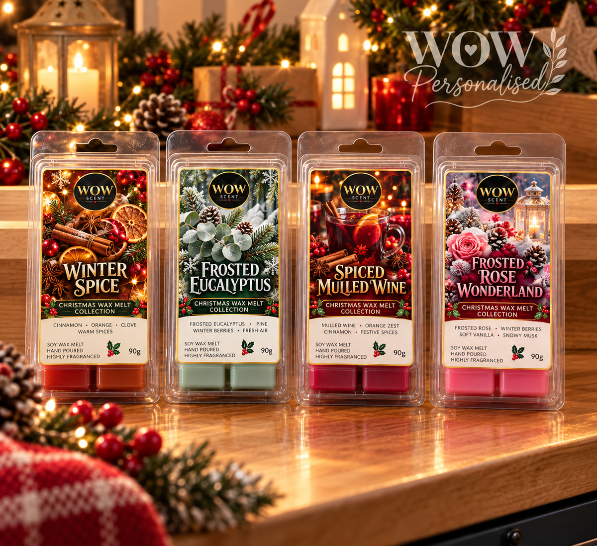 Christmas Wax Melt Mixed Box – Festive Scent Collection | WOW Scent