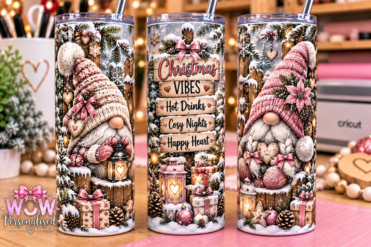 Christmas Gonk 20oz Skinny Tumbler | Gnome Christmas Cup