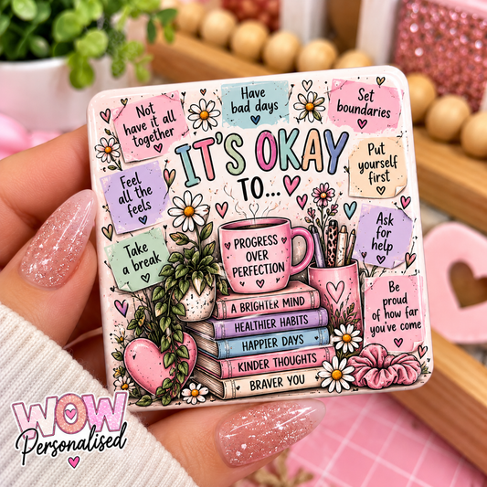 It's Okay To Not Be Okay – Mental Health Fridge Magnet