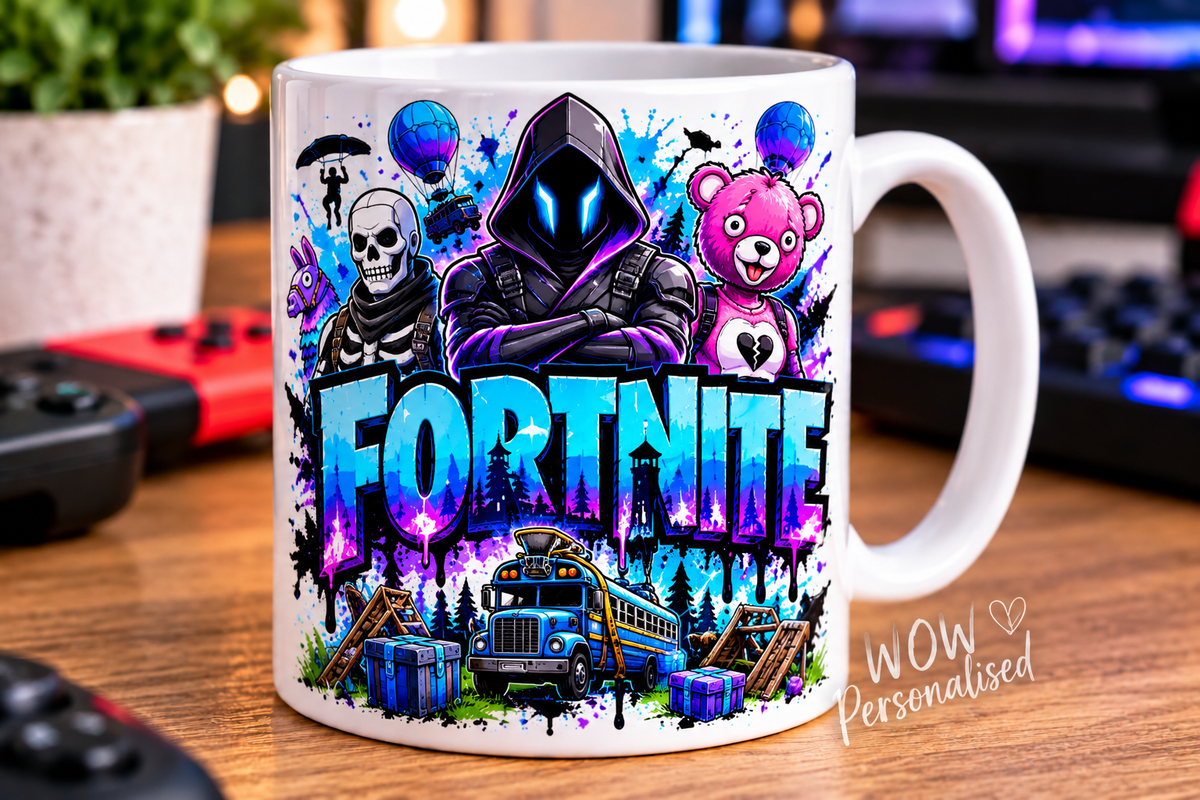 Fortnite Inspired Gaming Mug | Battle Royale Gamer Cup | 11oz Ceramic Mug