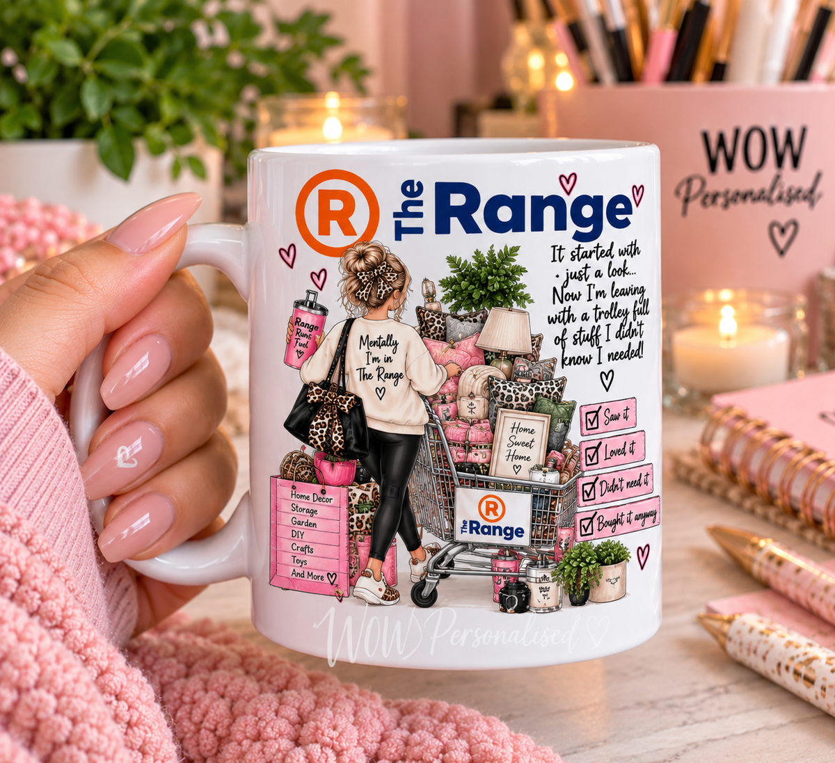Funny The Range Shopping Mug 11oz | Shopping Addict Coffee Cup | Gift for Her