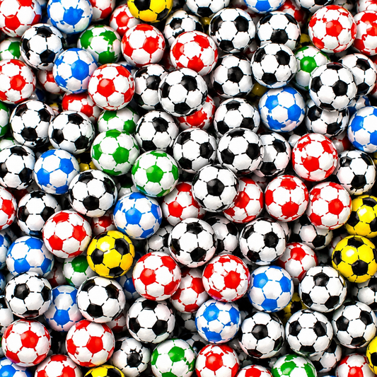 Multi Coloured Chocolate Footballs