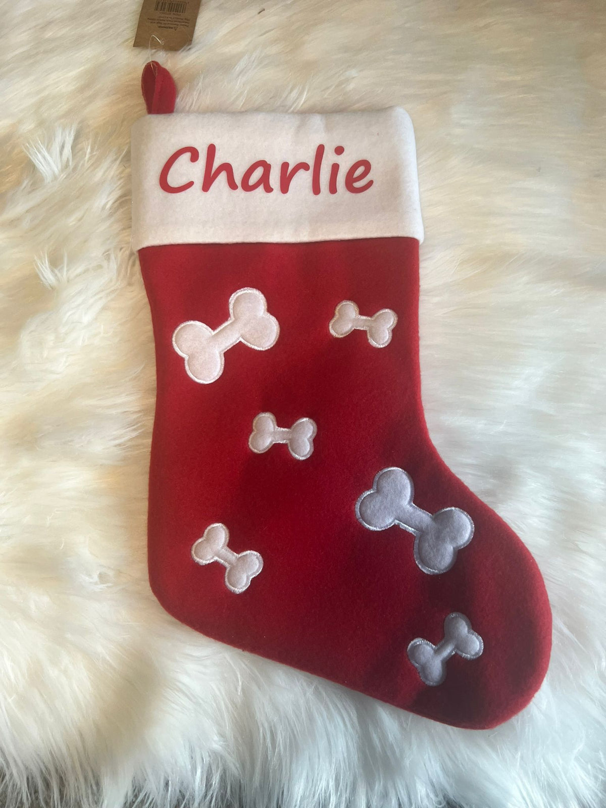 Personalised Christmas Stockings Red & White 6 designs