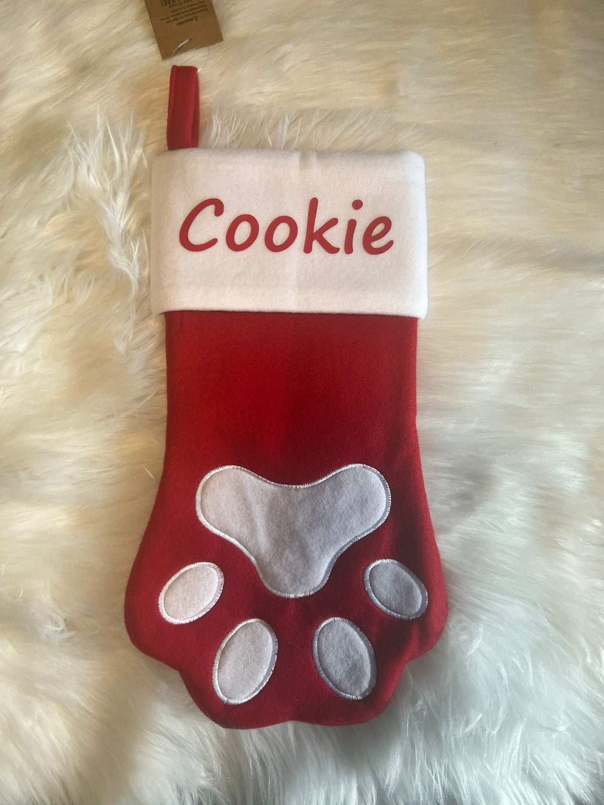 Personalised Christmas Stockings Red & White 6 designs