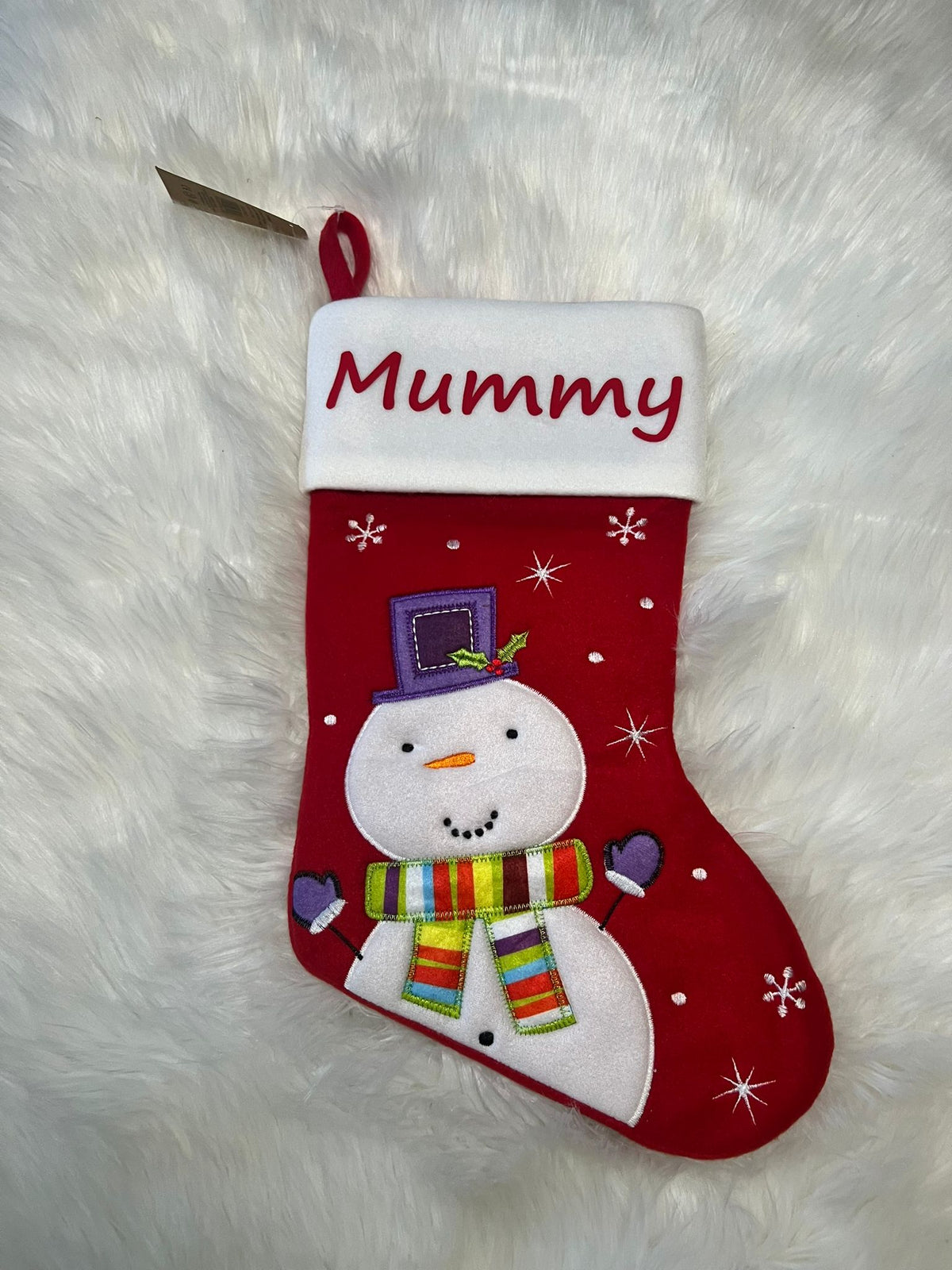 Personalised Christmas Stockings Red & White 6 designs