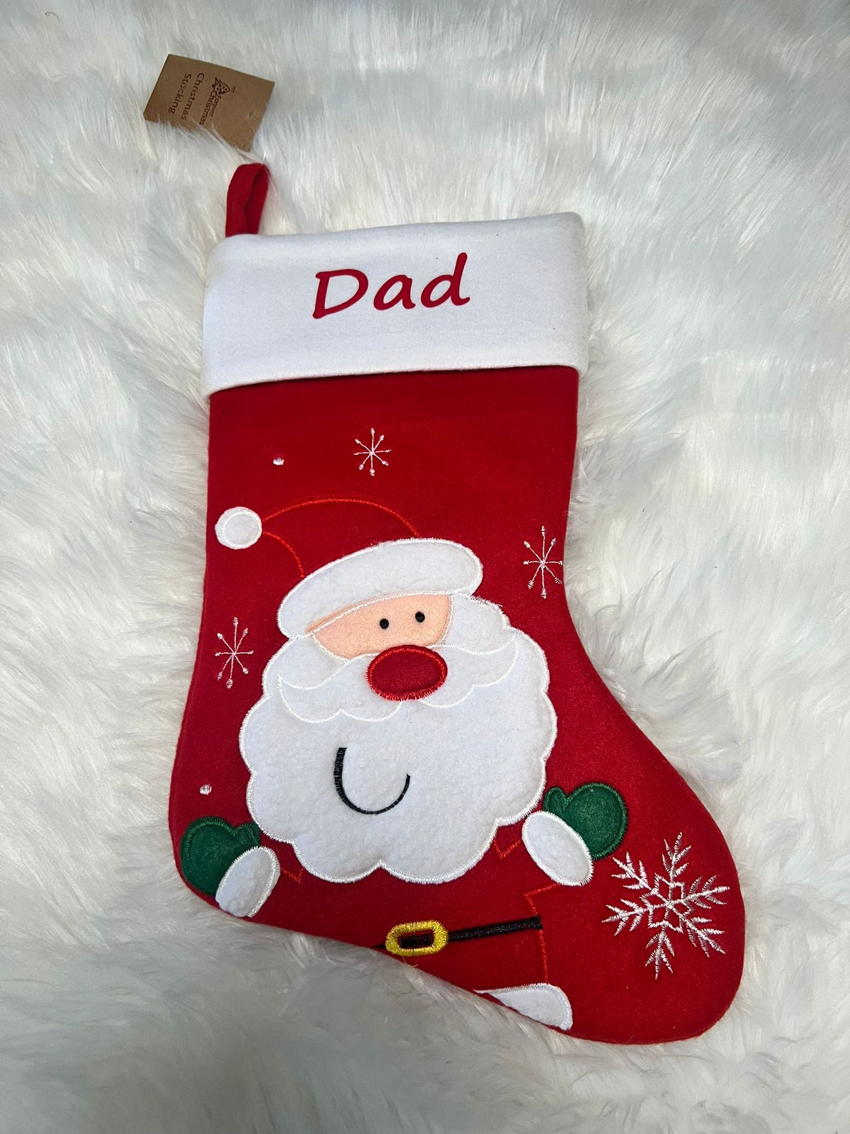 Personalised Christmas Stockings Red & White 6 designs