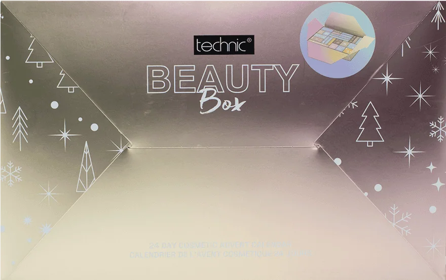 Technic Beauty Box Cosmetic 24 Day Advent Gift Set – Designs May Vary