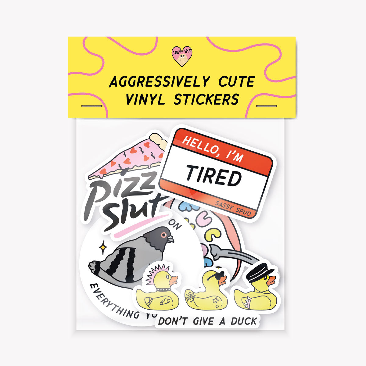 Aggressively Cute Sticker Pack
