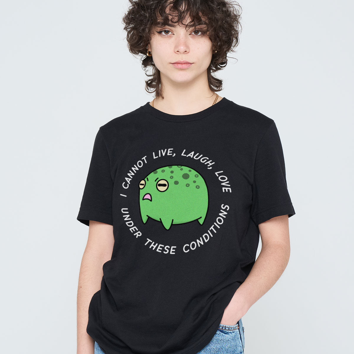 Angry Frog Full Print T-Shirt (Unisex)