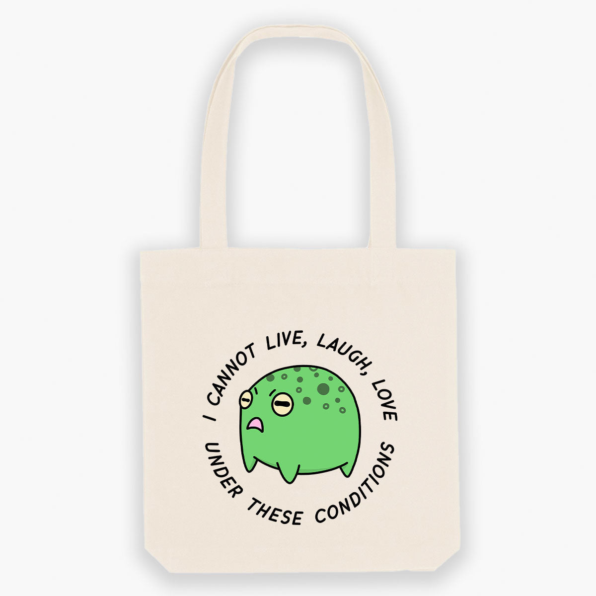 Angry Frog Tote Bag