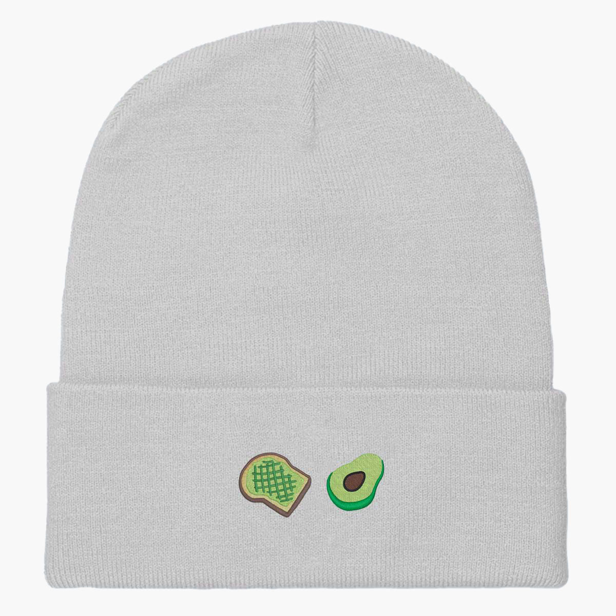 Avocado Toast Embroidered Beanie