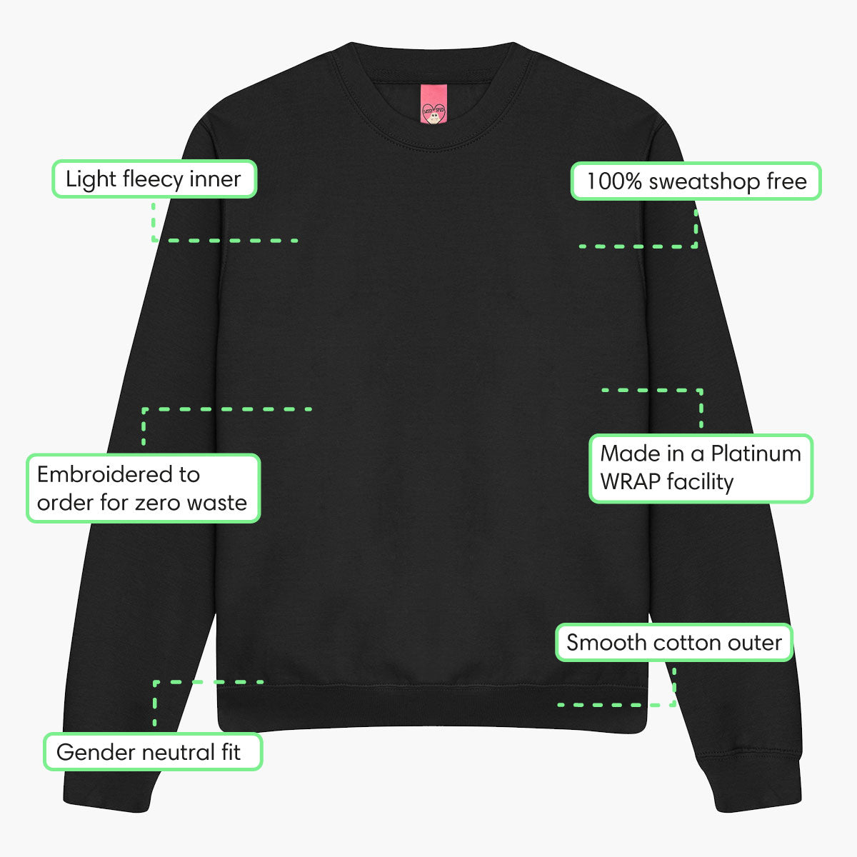 Baby Cow Embroidered Sweatshirt (Unisex)