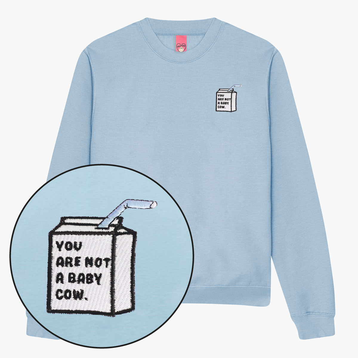 Baby Cow Embroidered Sweatshirt (Unisex)