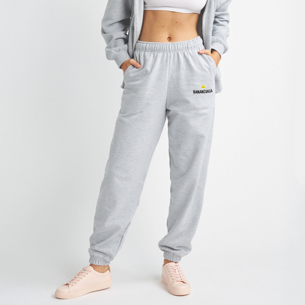 Bananciaga Embroidered Joggers (Unisex)