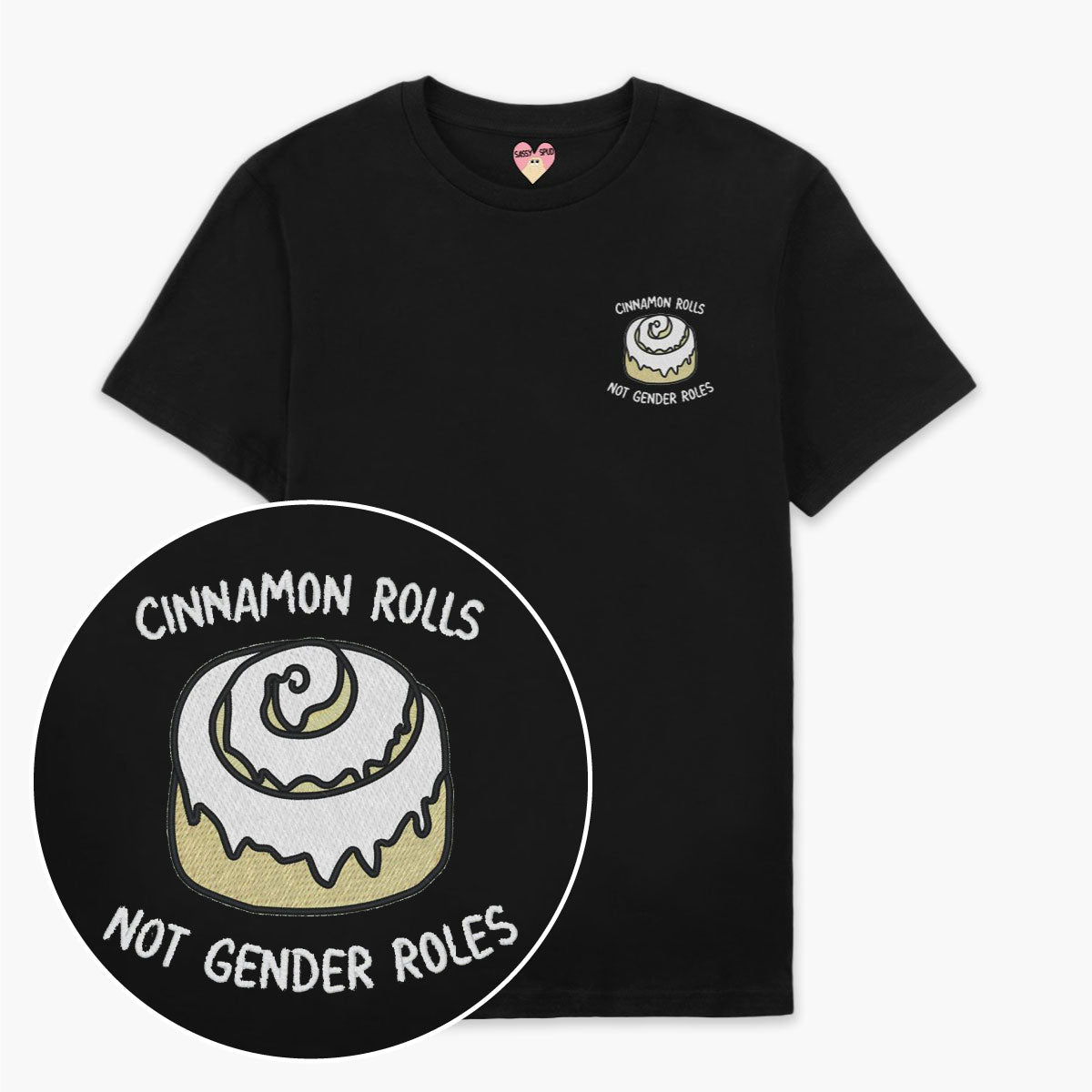 Cinnamon Rolls Embroidered T-Shirt (Unisex)