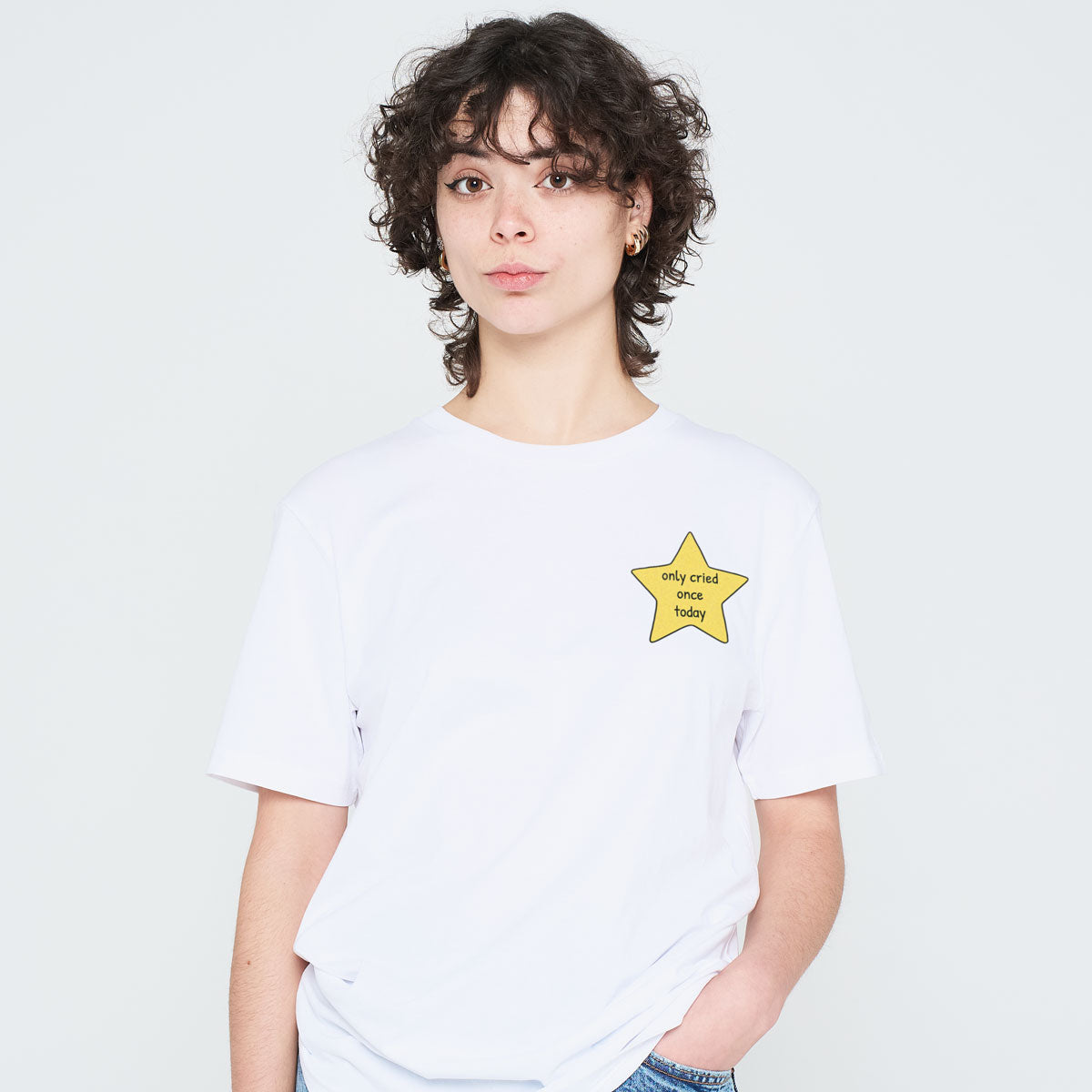 Cried Once Gold Star T-Shirt (Unisex)