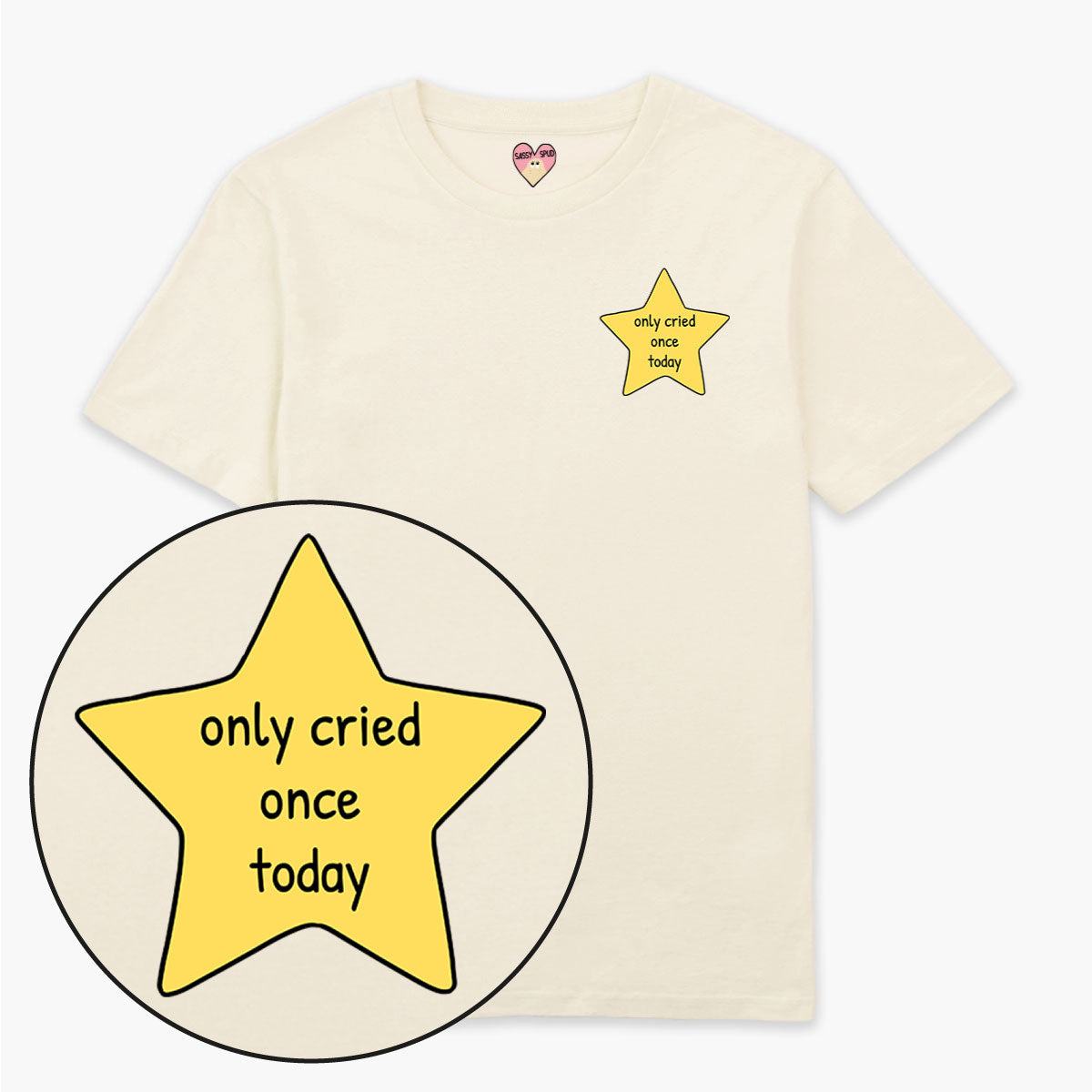 Cried Once Gold Star T-Shirt (Unisex)