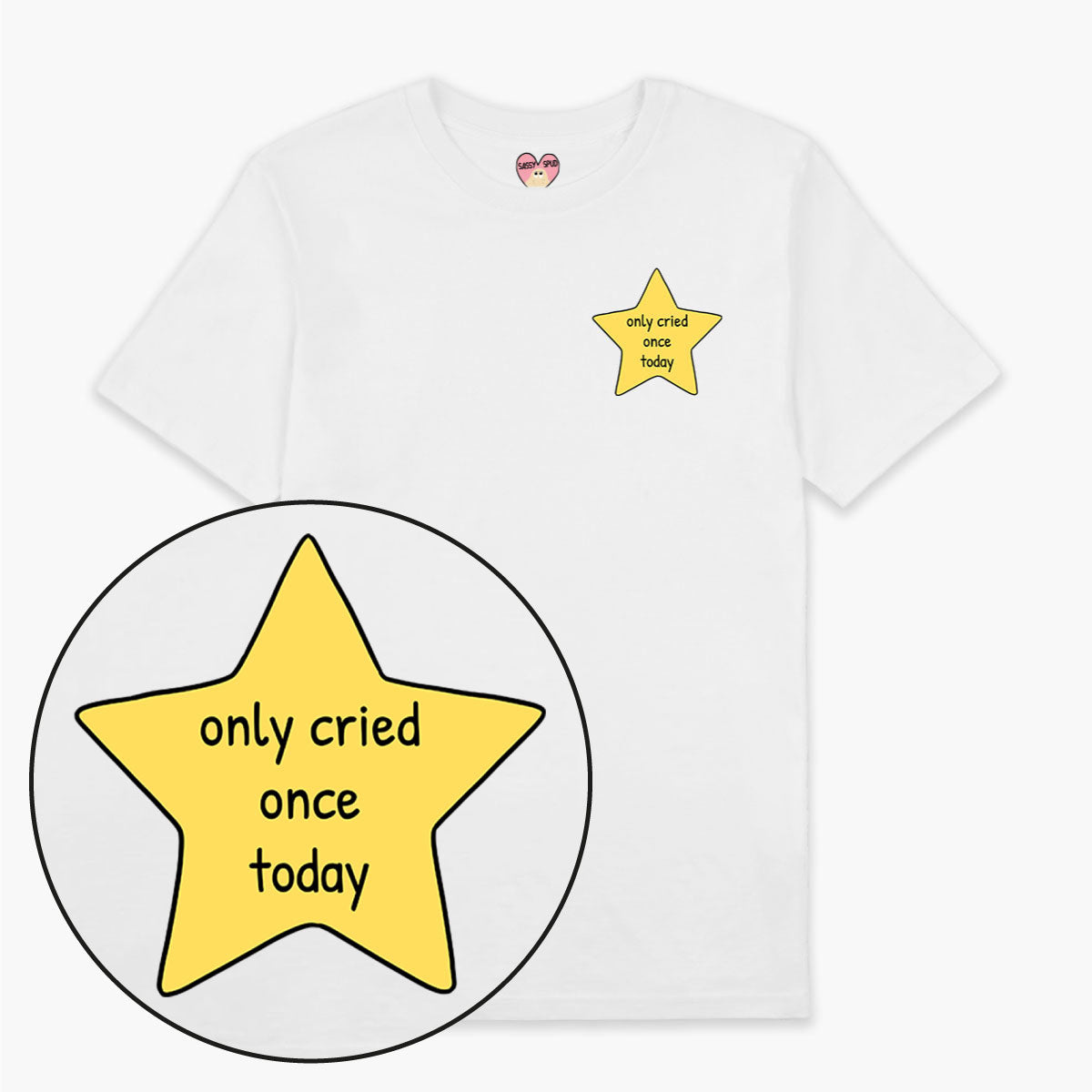 Cried Once Gold Star T-Shirt (Unisex)