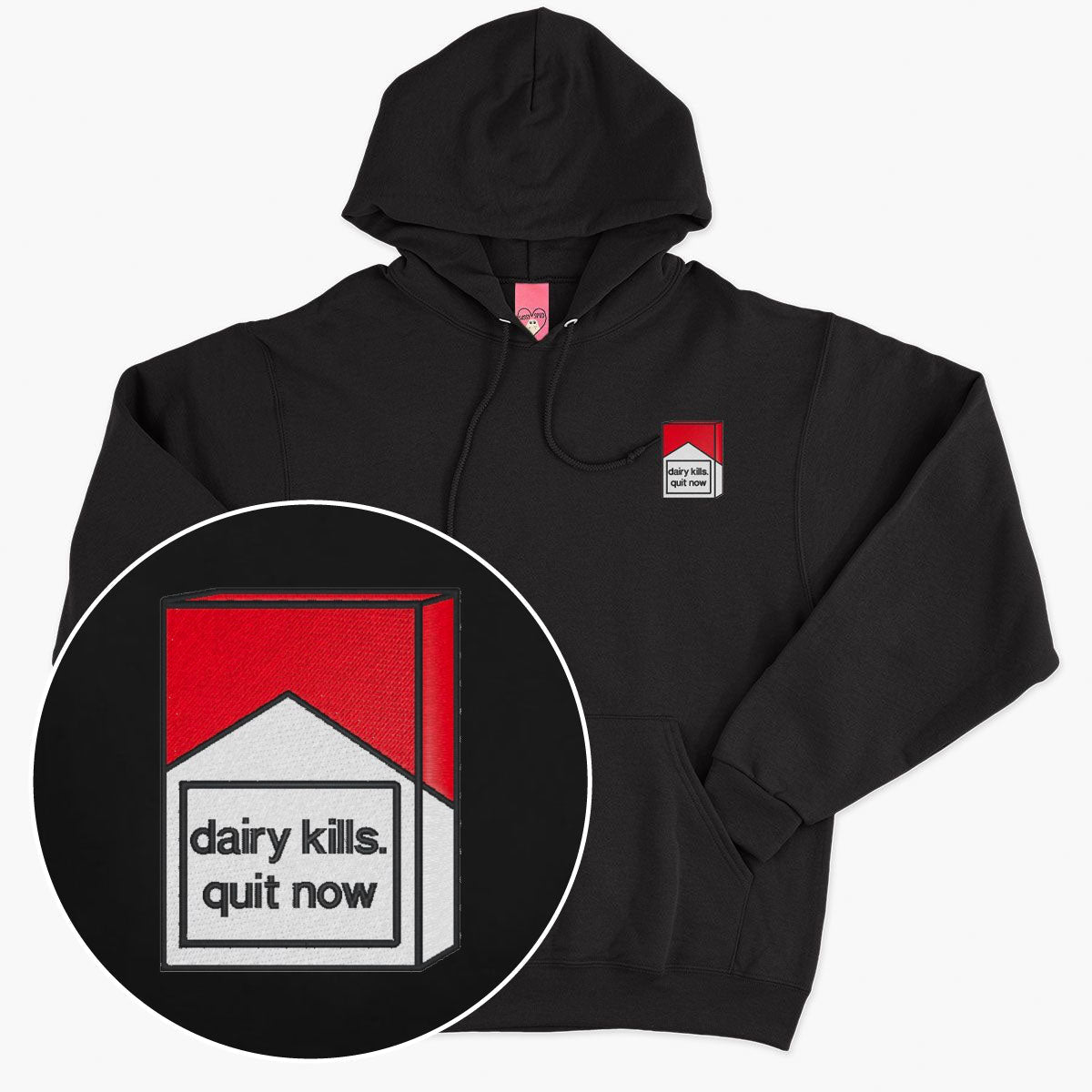 Dairy Kills Embroidered Hoodie (Unisex)