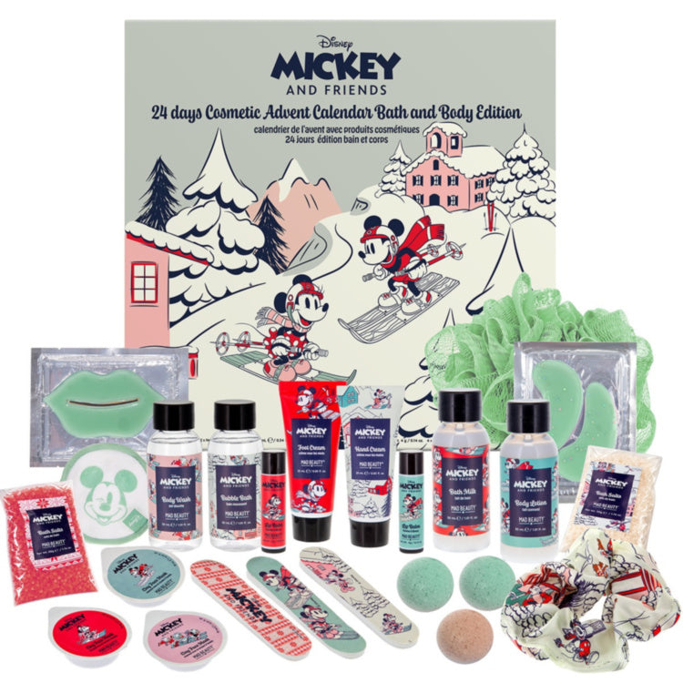 Mad Beauty Disney Mickey And Friends Ski 24 Day Bath & Body Advent Calendar