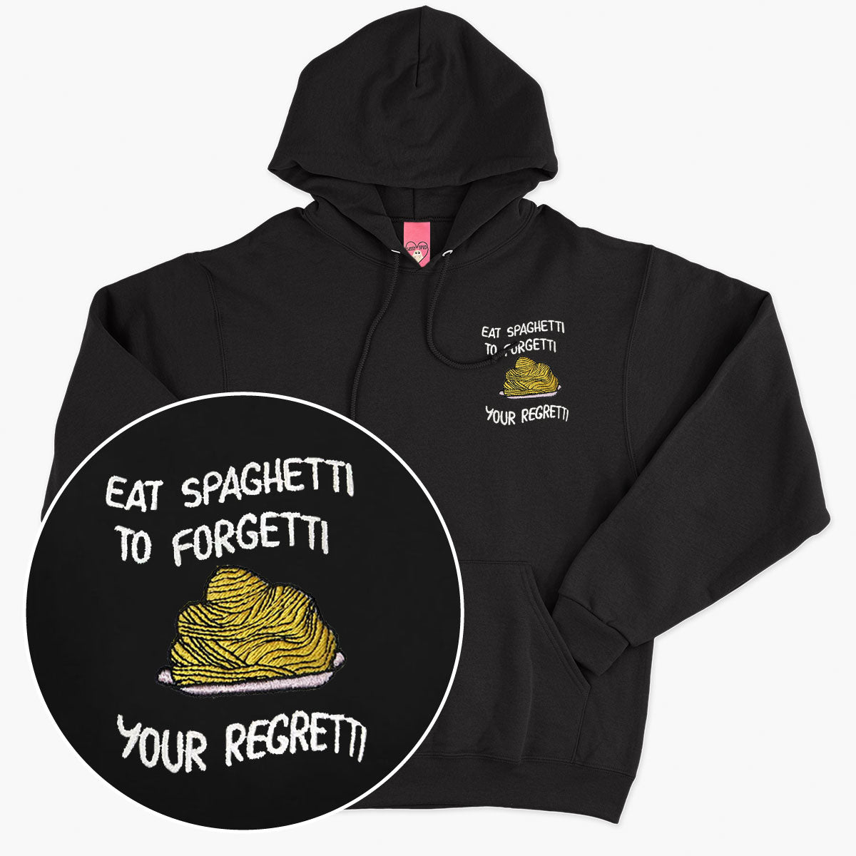 Eat Spaghetti Embroidered Hoodie (Unisex)